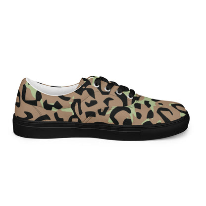 Congo (Zaire) Leopard Spot CAMO Mens Lace-Up Canvas Shoes - Lace-up