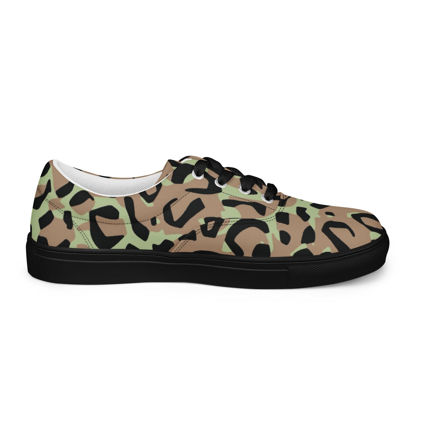 Congo (Zaire) Leopard Spot CAMO Mens Lace-Up Canvas Shoes - Lace-up