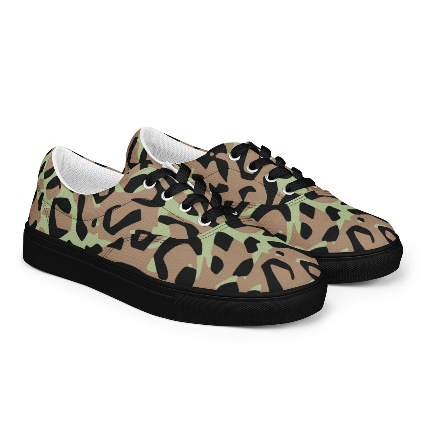 Congo (Zaire) Leopard Spot CAMO Mens Lace-Up Canvas Shoes - Lace-up