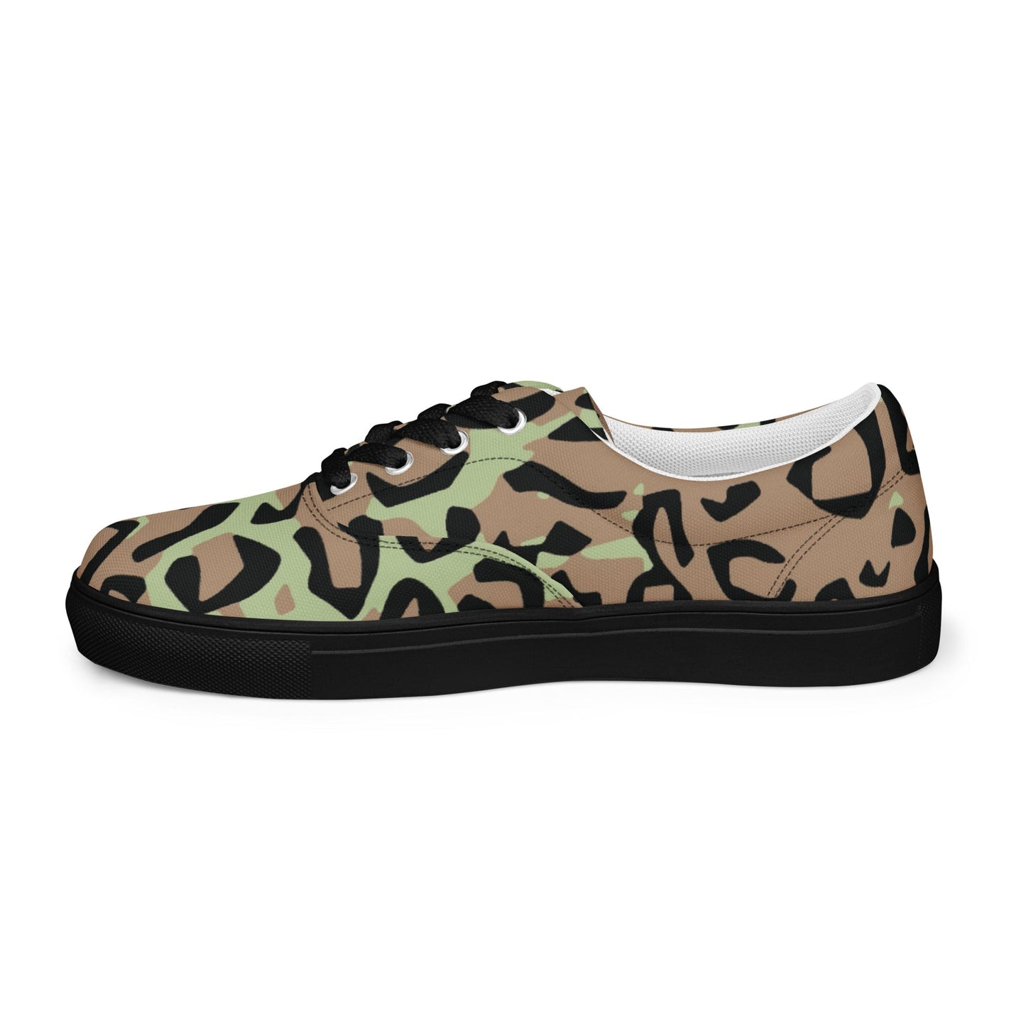 Congo (Zaire) Leopard Spot CAMO Mens Lace-Up Canvas Shoes - Lace-up