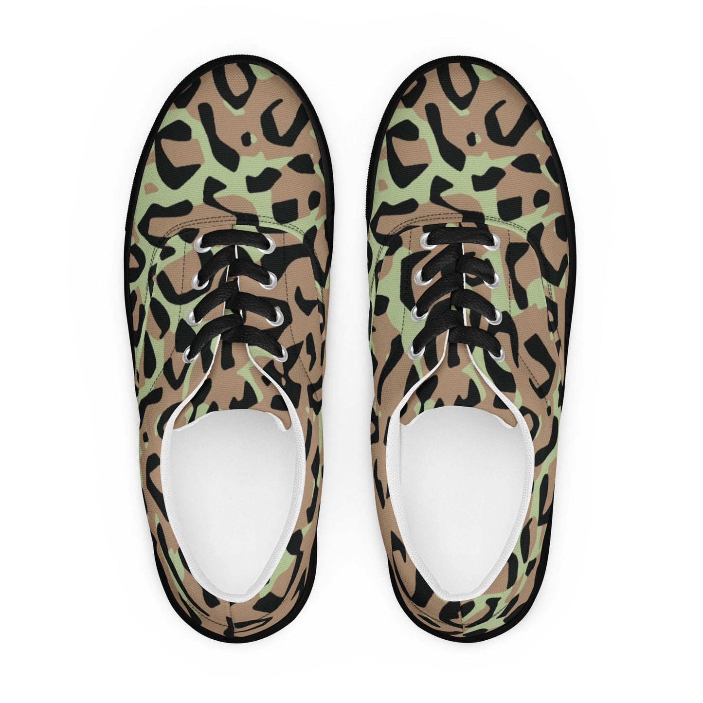 Congo (Zaire) Leopard Spot CAMO Mens Lace-Up Canvas Shoes - Lace-up