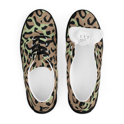 Congo (Zaire) Leopard Spot CAMO Mens Lace-Up Canvas Shoes - Lace-up