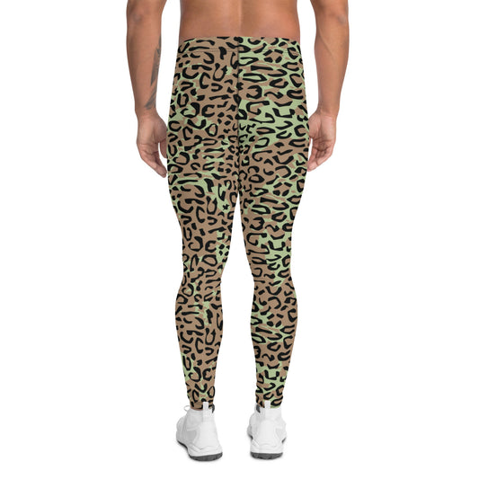 Congo (Zaire) Leopard Spot CAMO Mens Leggings