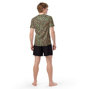 Leopard Spot Zaire CAMO Mens Short-Sleeve Rash Guard - SS