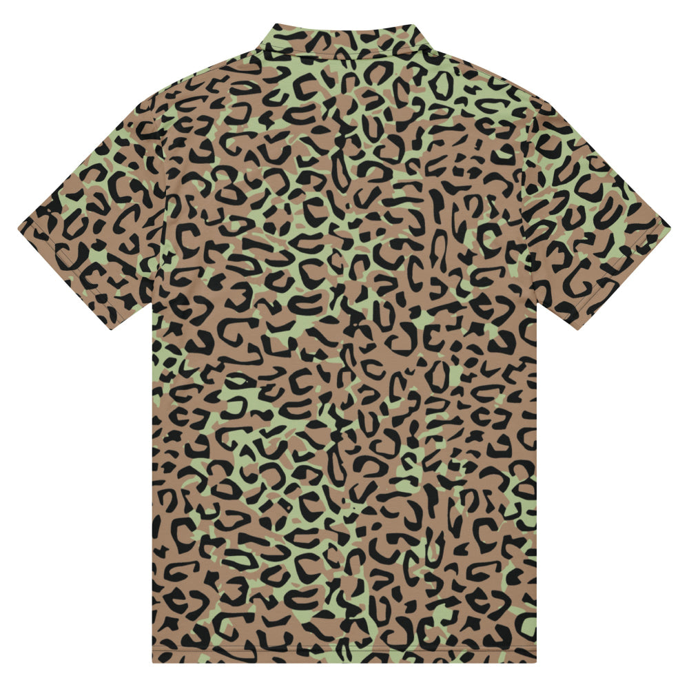 Congo (Zaire) Leopard Spot CAMO Men’s slim fit polo