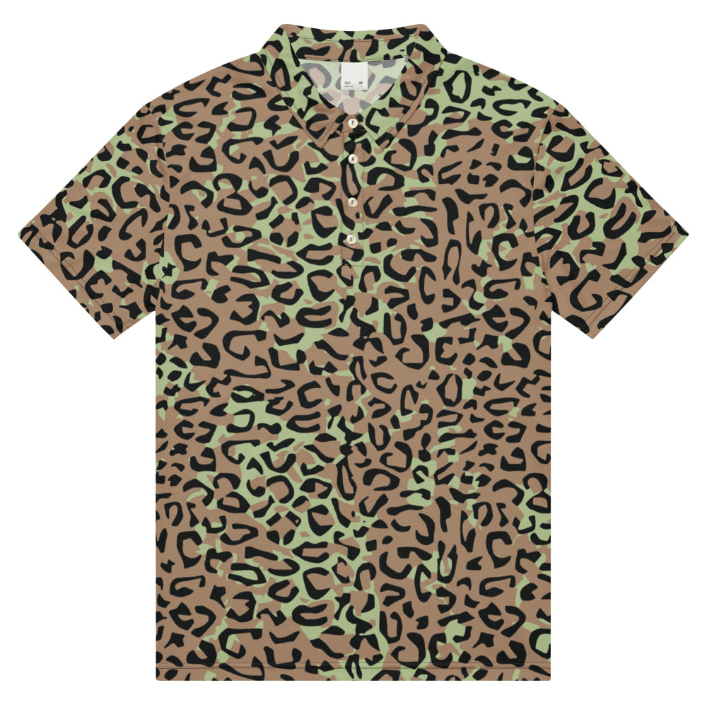 Congo (Zaire) Leopard Spot CAMO Men’s slim fit polo