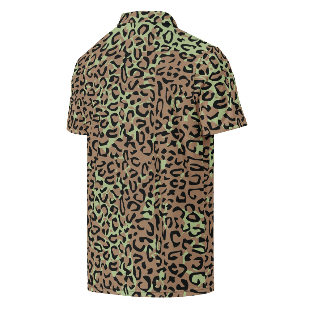 Congo (Zaire) Leopard Spot CAMO Men’s slim fit polo