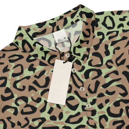 Congo (Zaire) Leopard Spot CAMO Men’s slim fit polo