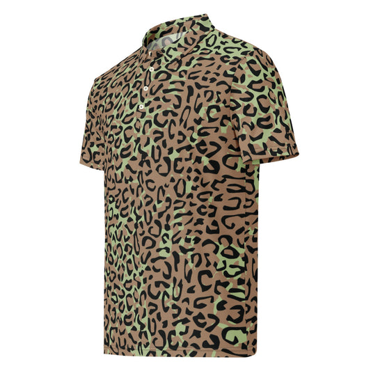 Congo (Zaire) Leopard Spot CAMO Men’s slim fit polo - XS