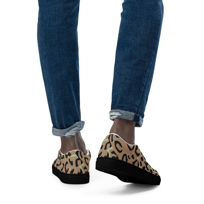 Congo (Zaire) Leopard Spot CAMO Mens Slip-On Canvas Shoes