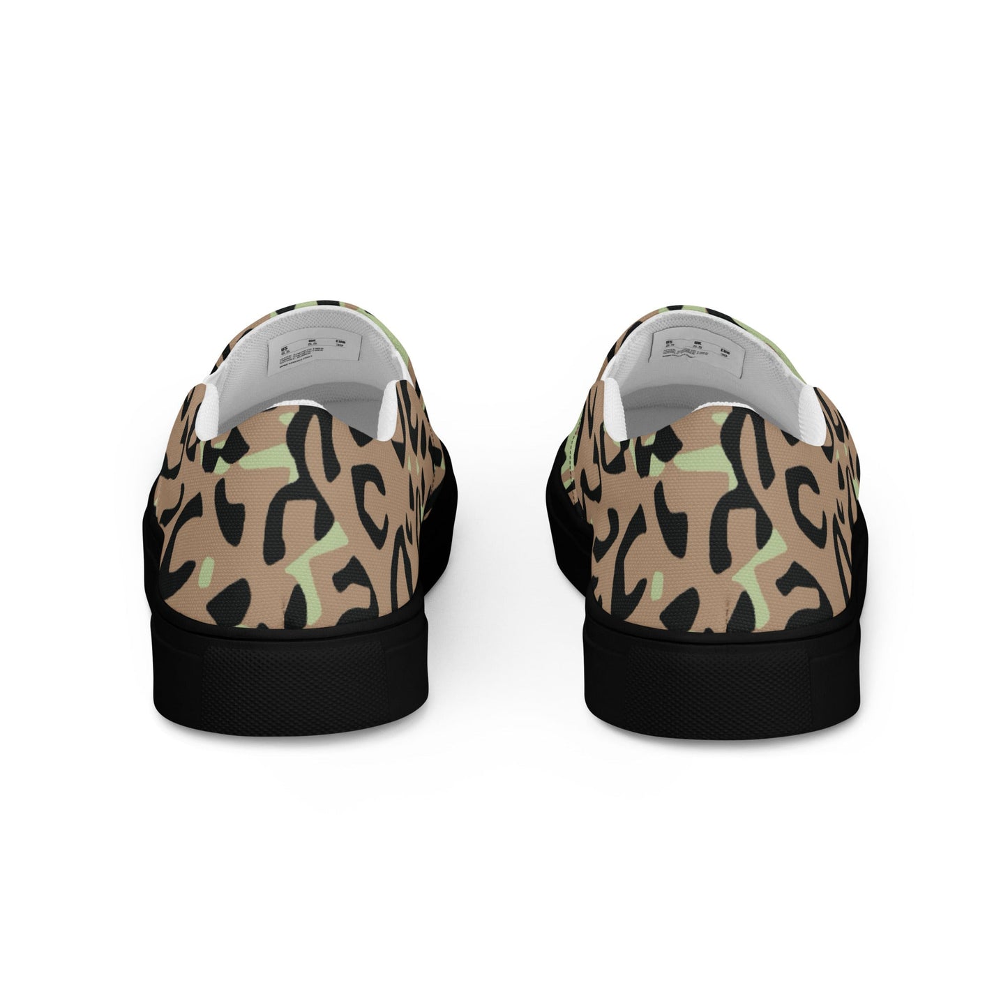 Congo (Zaire) Leopard Spot CAMO Mens Slip-On Canvas Shoes