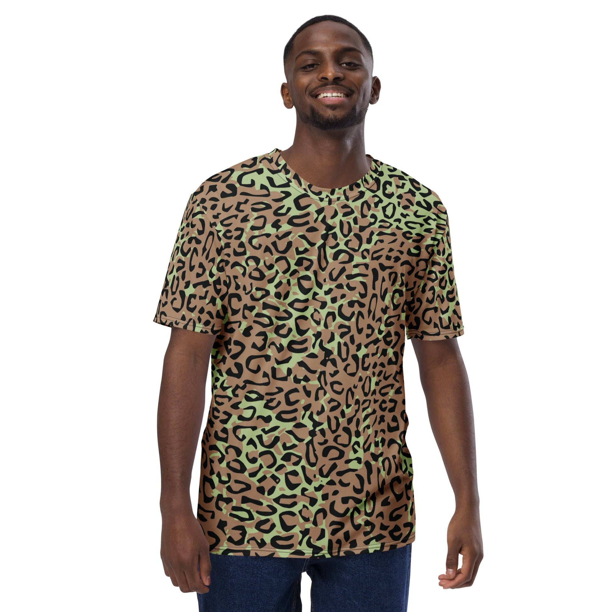 Congo (Zaire) Leopard Spot CAMO Mens t-shirt - T-Shirts