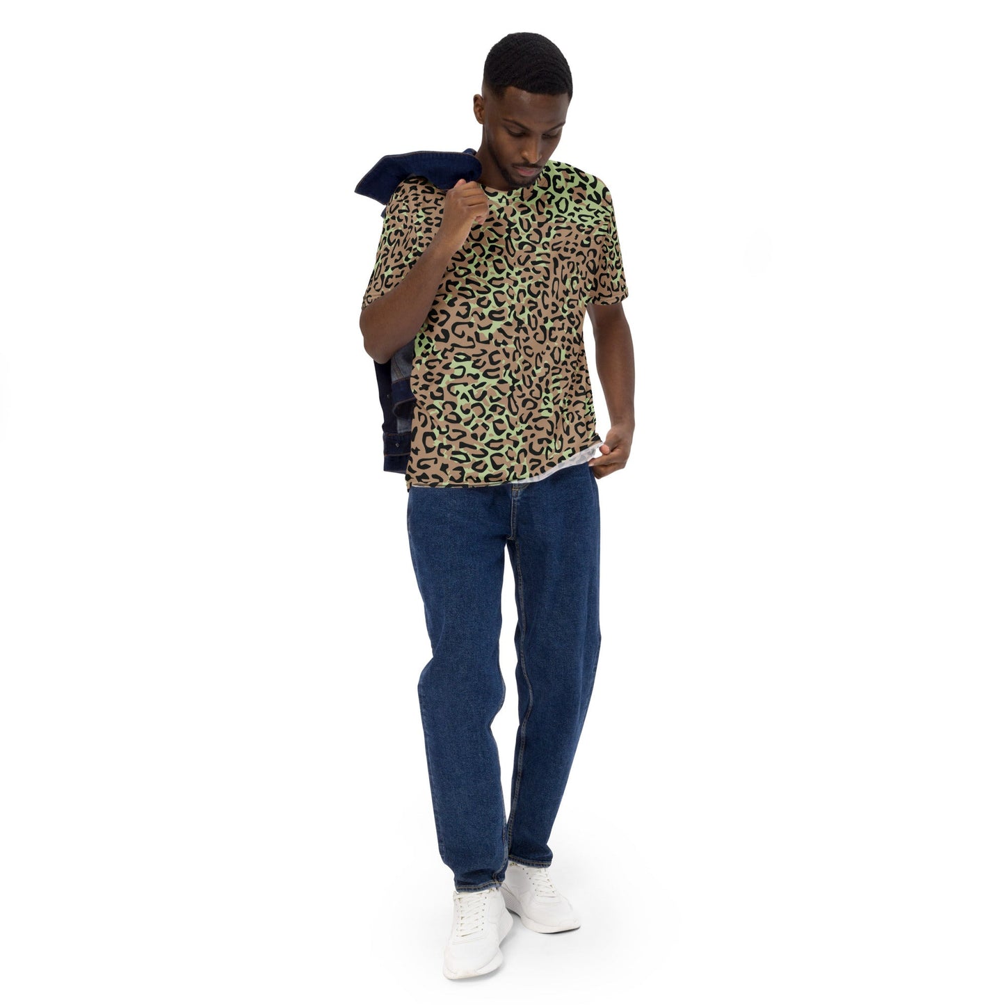 Congo (Zaire) Leopard Spot CAMO Mens t-shirt - T-Shirts