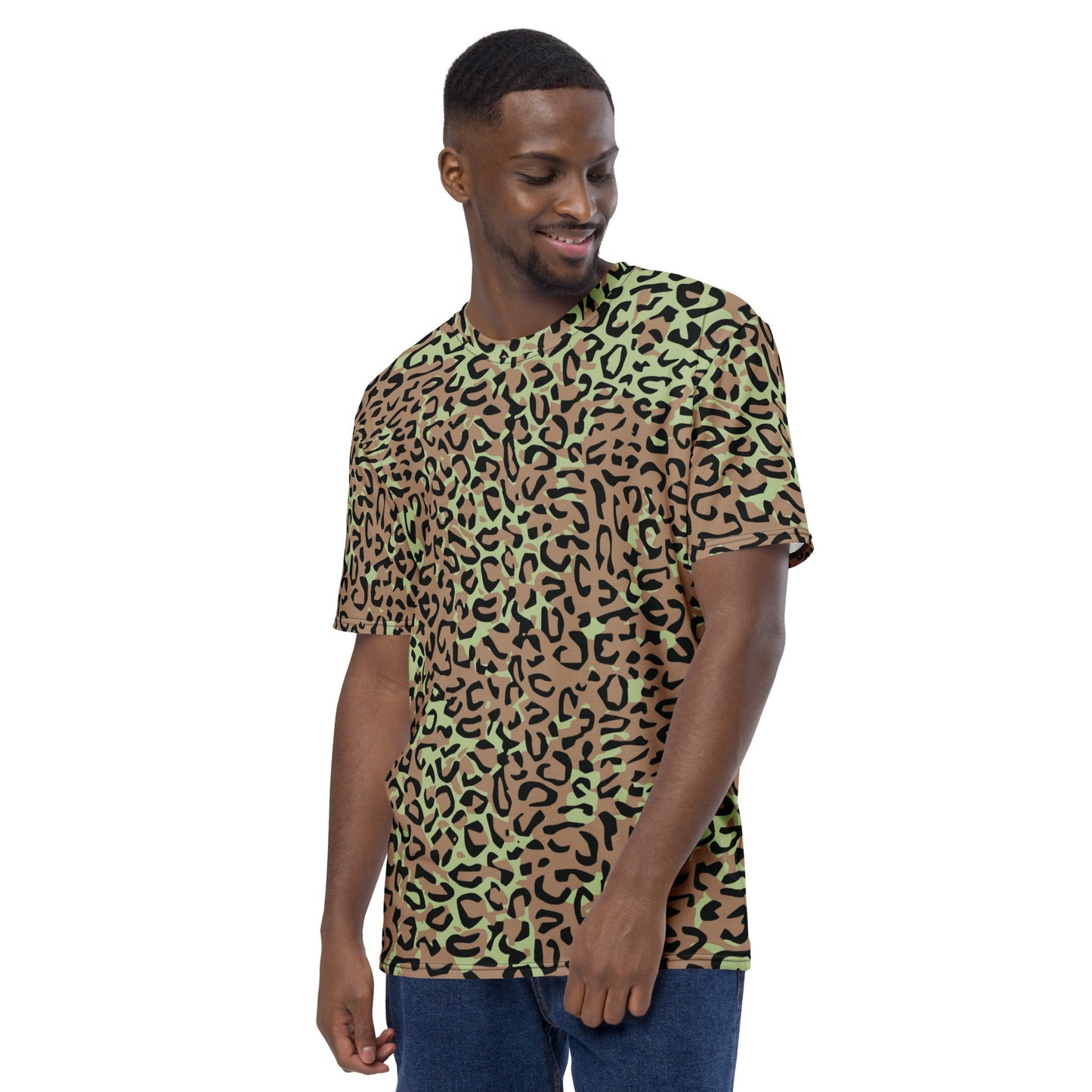 Congo (Zaire) Leopard Spot CAMO Mens t-shirt - T-Shirts