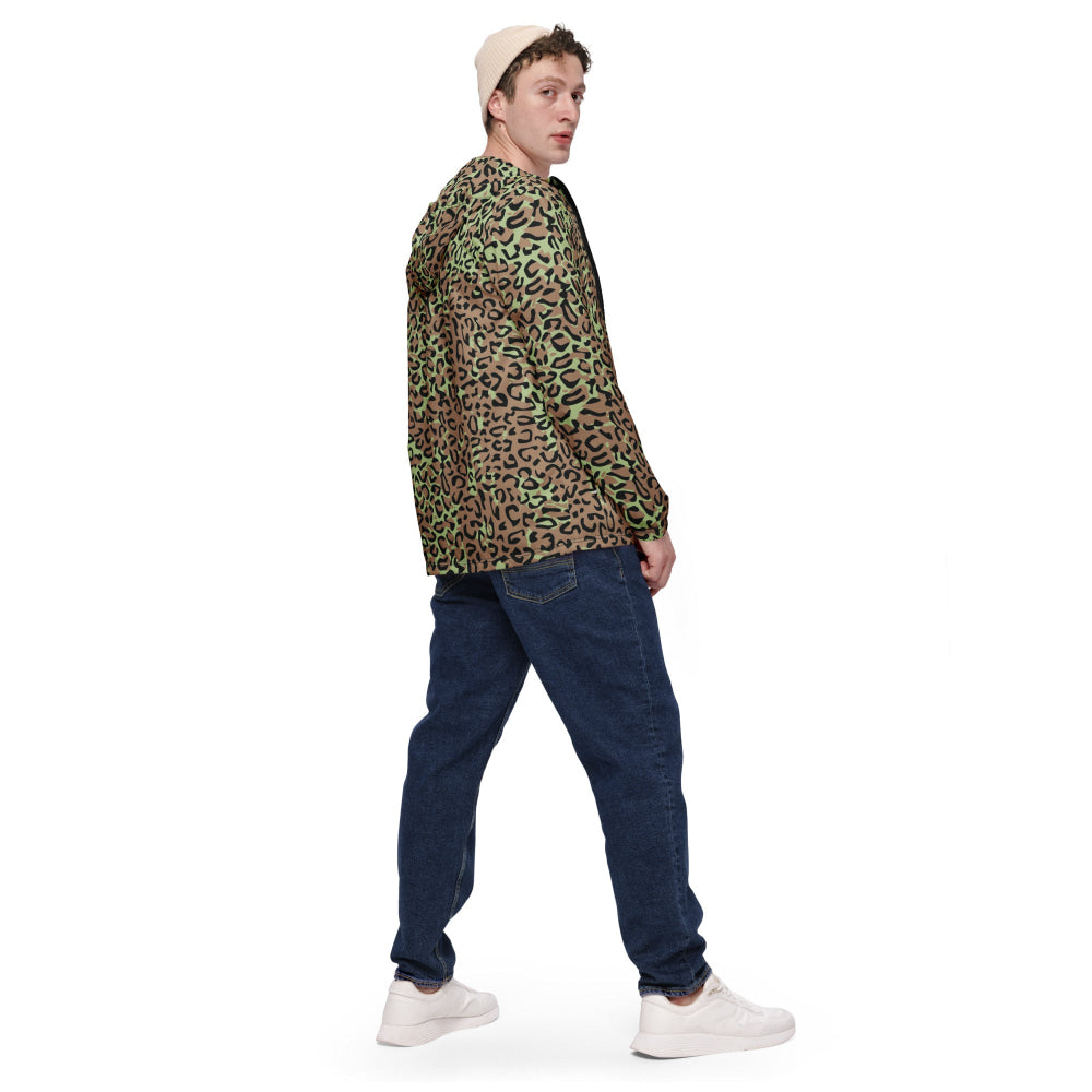 Congo (Zaire) Leopard Spot CAMO Men’s windbreaker - Mens Windbreaker