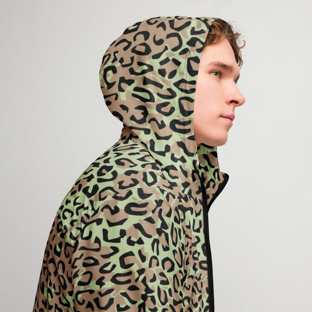 Congo (Zaire) Leopard Spot CAMO Men’s windbreaker - Mens Windbreaker