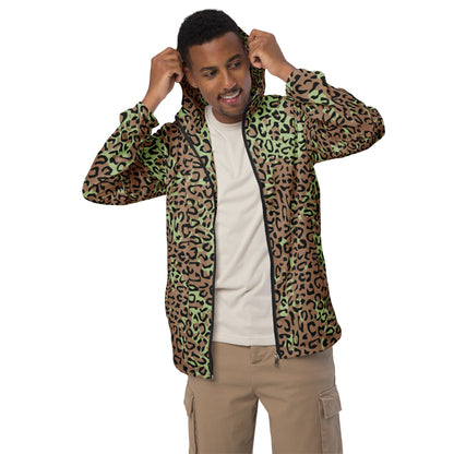 Congo (Zaire) Leopard Spot CAMO Men’s windbreaker - Mens Windbreaker