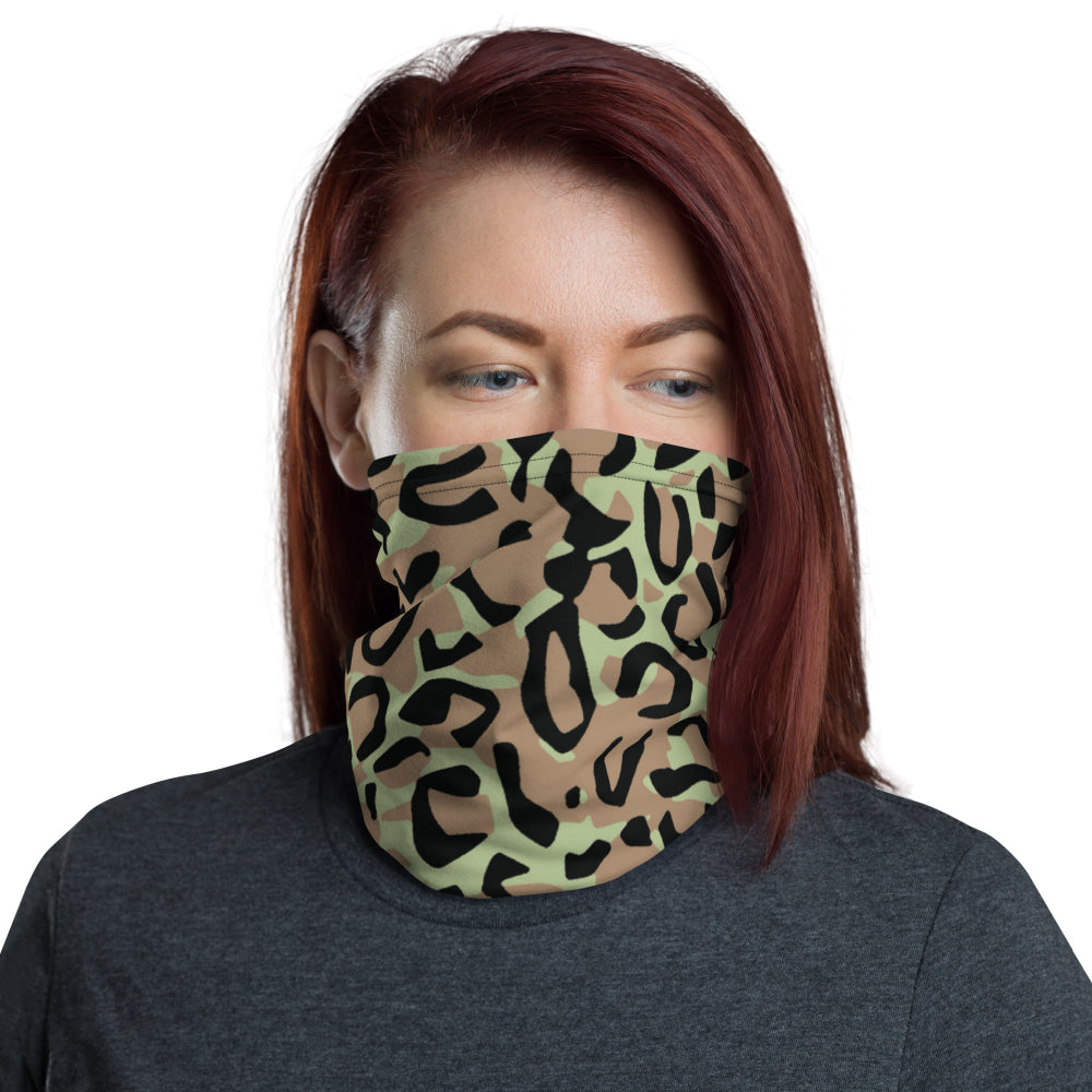 Congo (Zaire) Leopard Spot CAMO Neck Gaiter