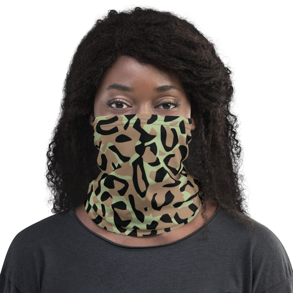 Congo (Zaire) Leopard Spot CAMO Neck Gaiter