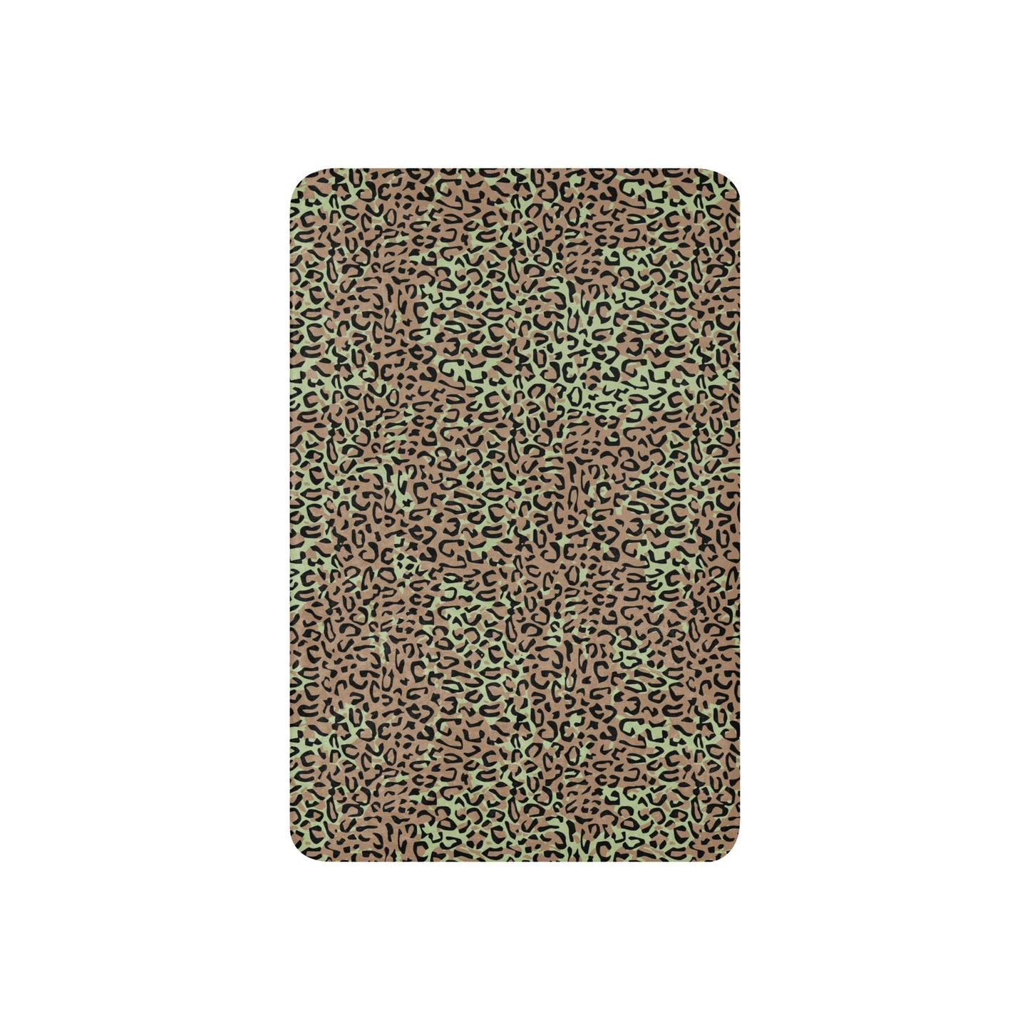 Congo (Zaire) Leopard Spot CAMO Sherpa Blanket