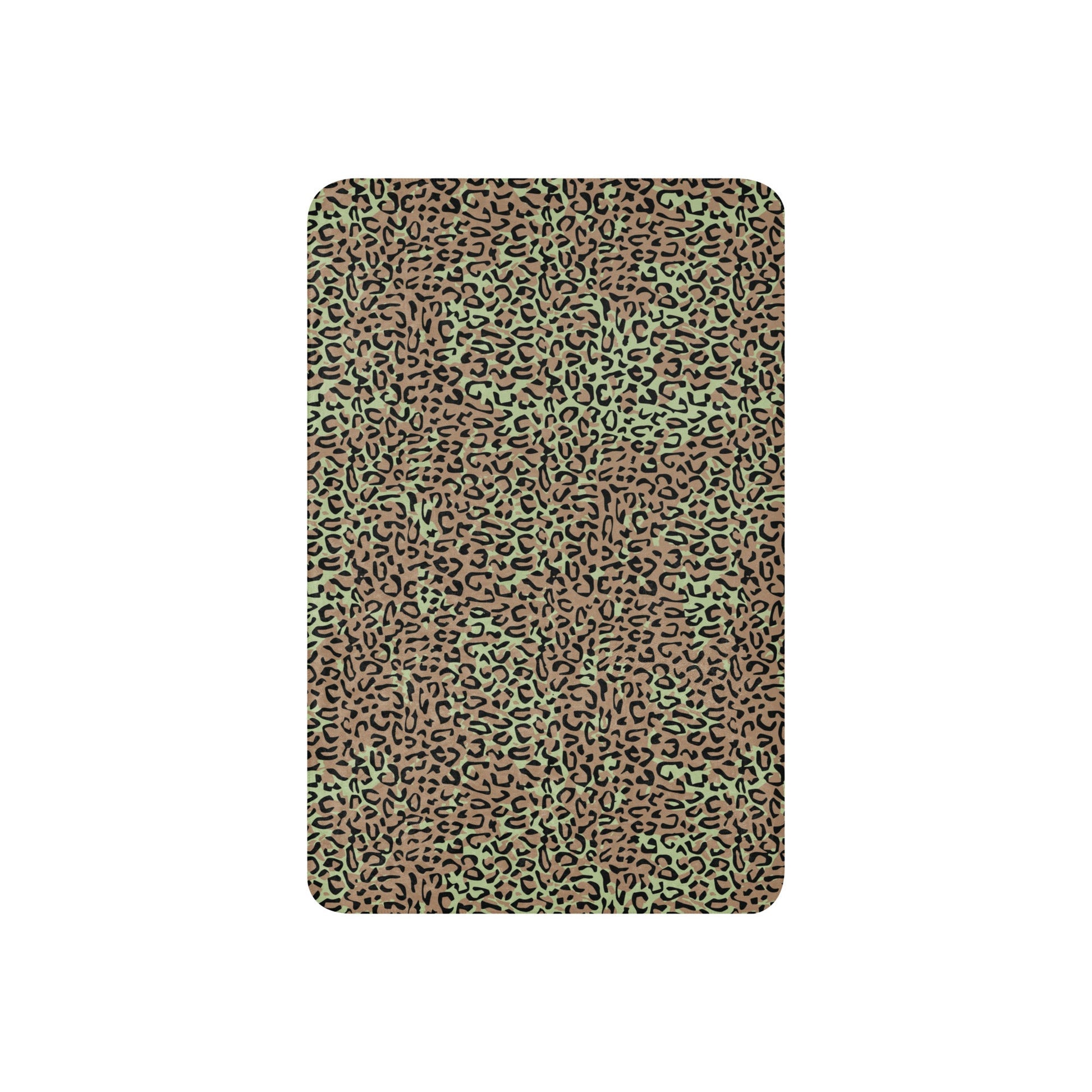 Congo (Zaire) Leopard Spot CAMO Sherpa Blanket