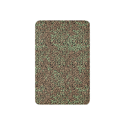 Congo (Zaire) Leopard Spot CAMO Sherpa Blanket