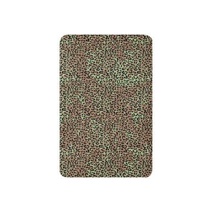 Congo (Zaire) Leopard Spot CAMO Sherpa blanket