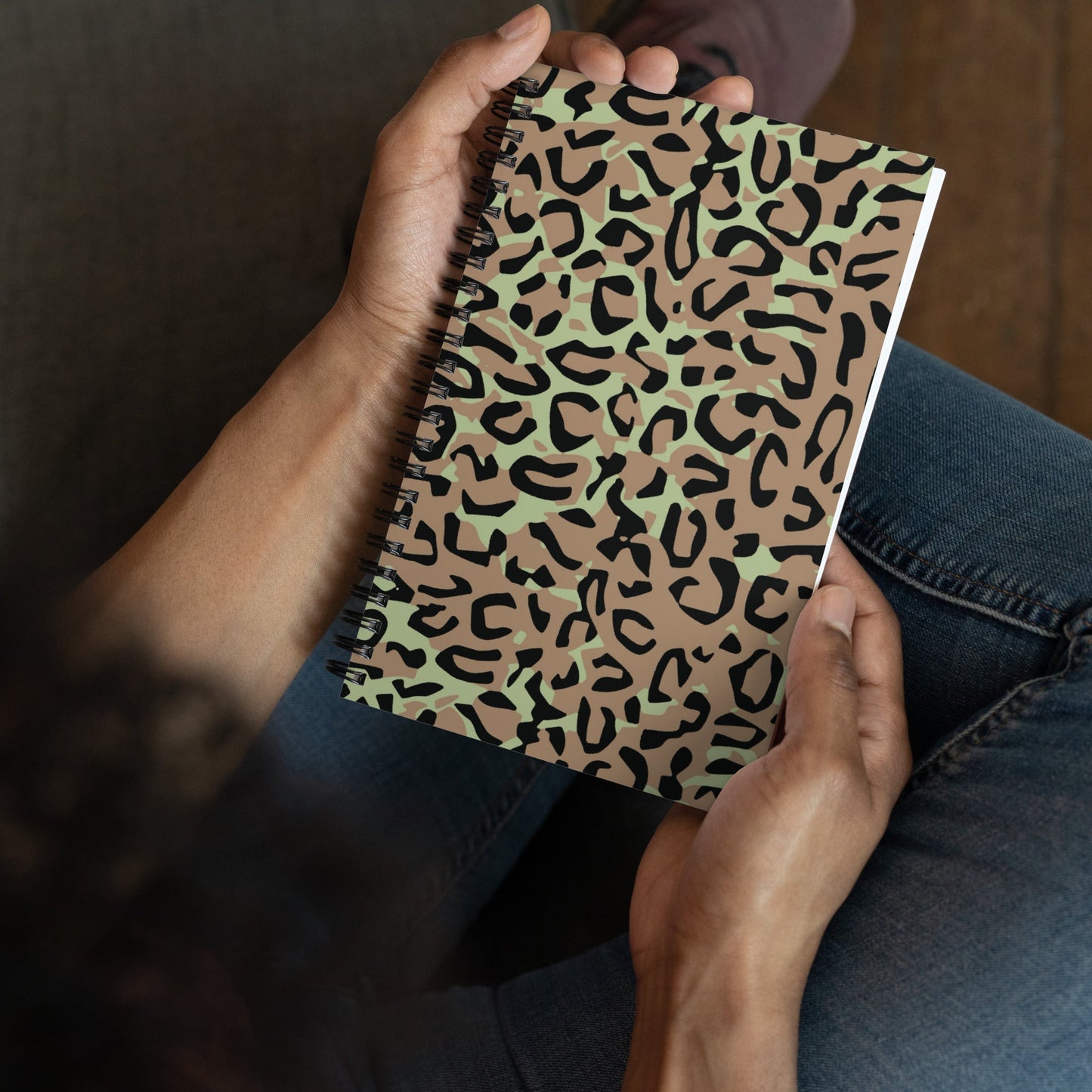 Congo (Zaire) Leopard Spot CAMO Spiral Notebook