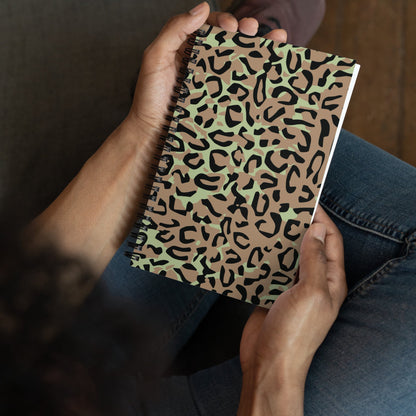 Congo (Zaire) Leopard Spot CAMO Spiral Notebook