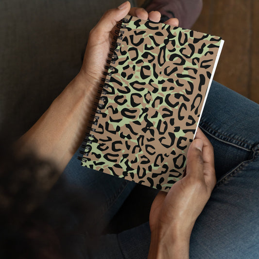 Congo (Zaire) Leopard Spot CAMO Spiral Notebook