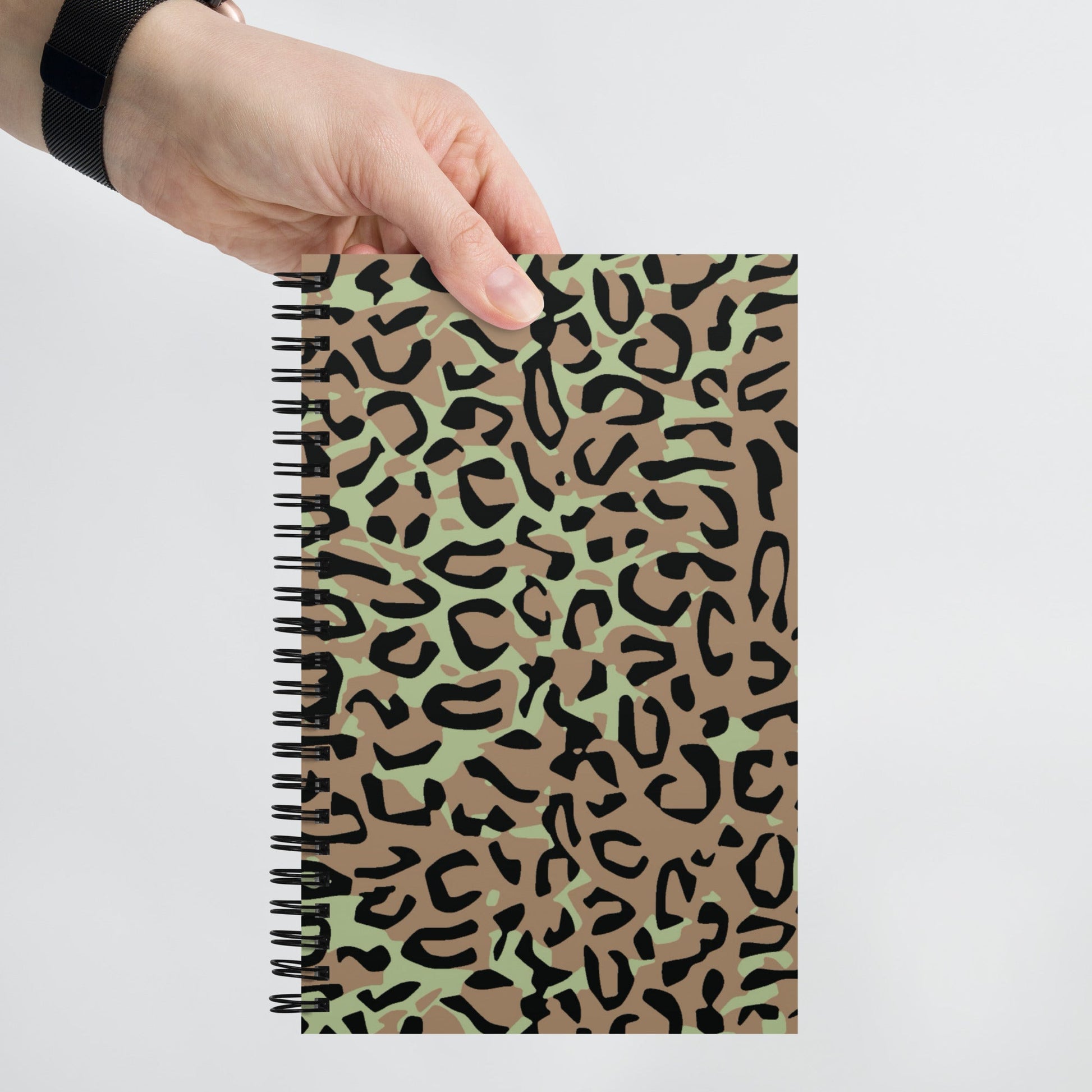 Congo (Zaire) Leopard Spot CAMO Spiral Notebook