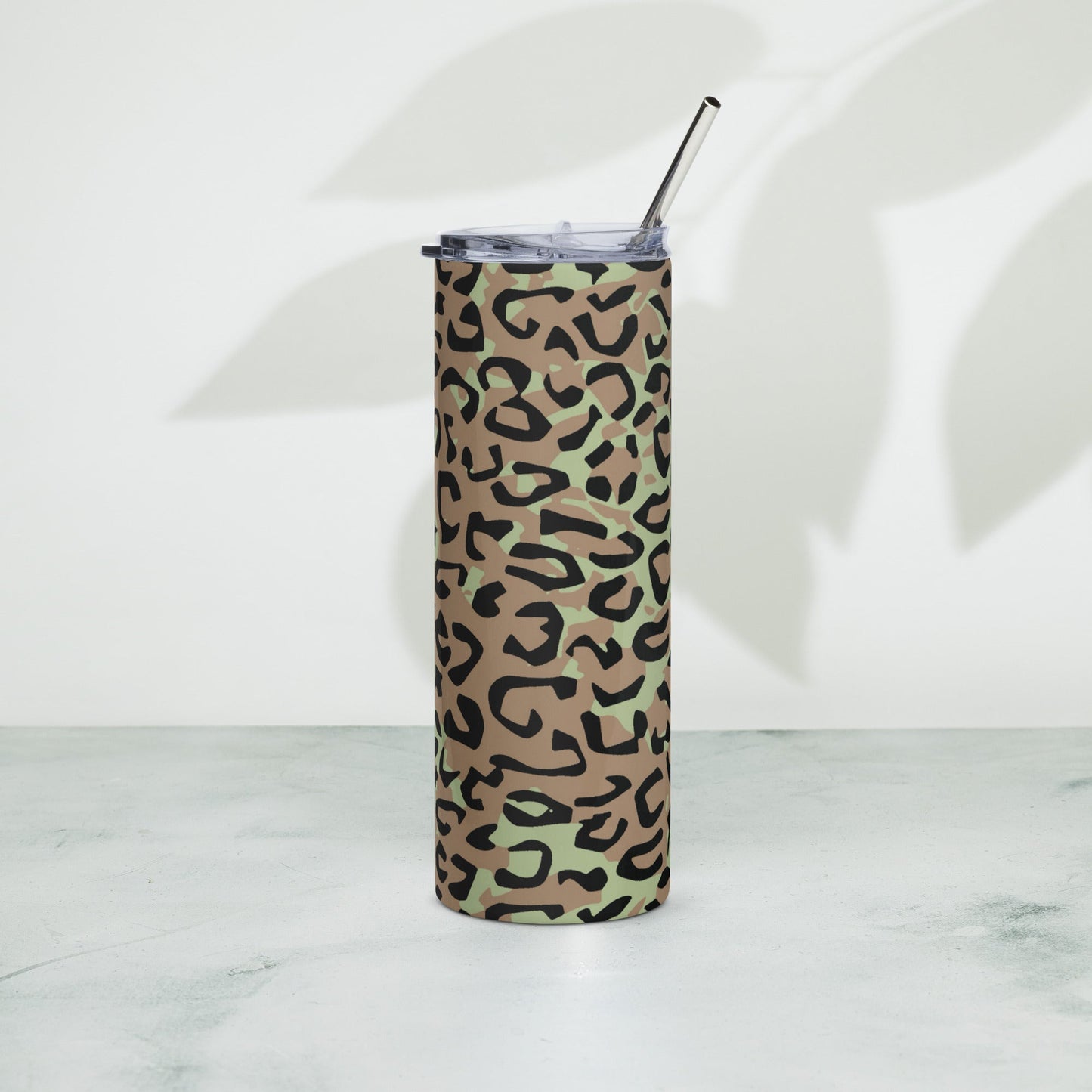 Congo (Zaire) Leopard Spot CAMO Stainless Steel Tumbler