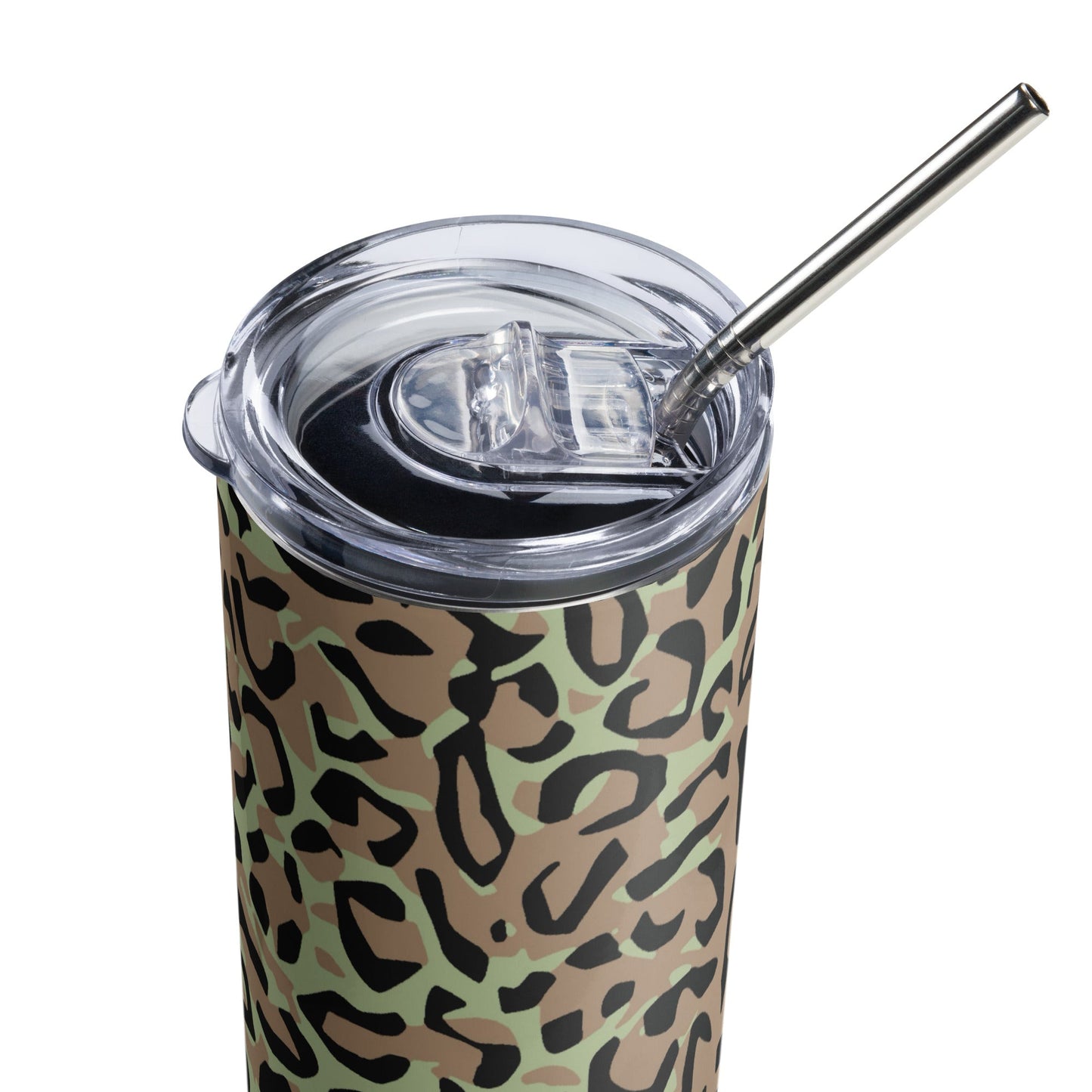 Congo (Zaire) Leopard Spot CAMO Stainless Steel Tumbler