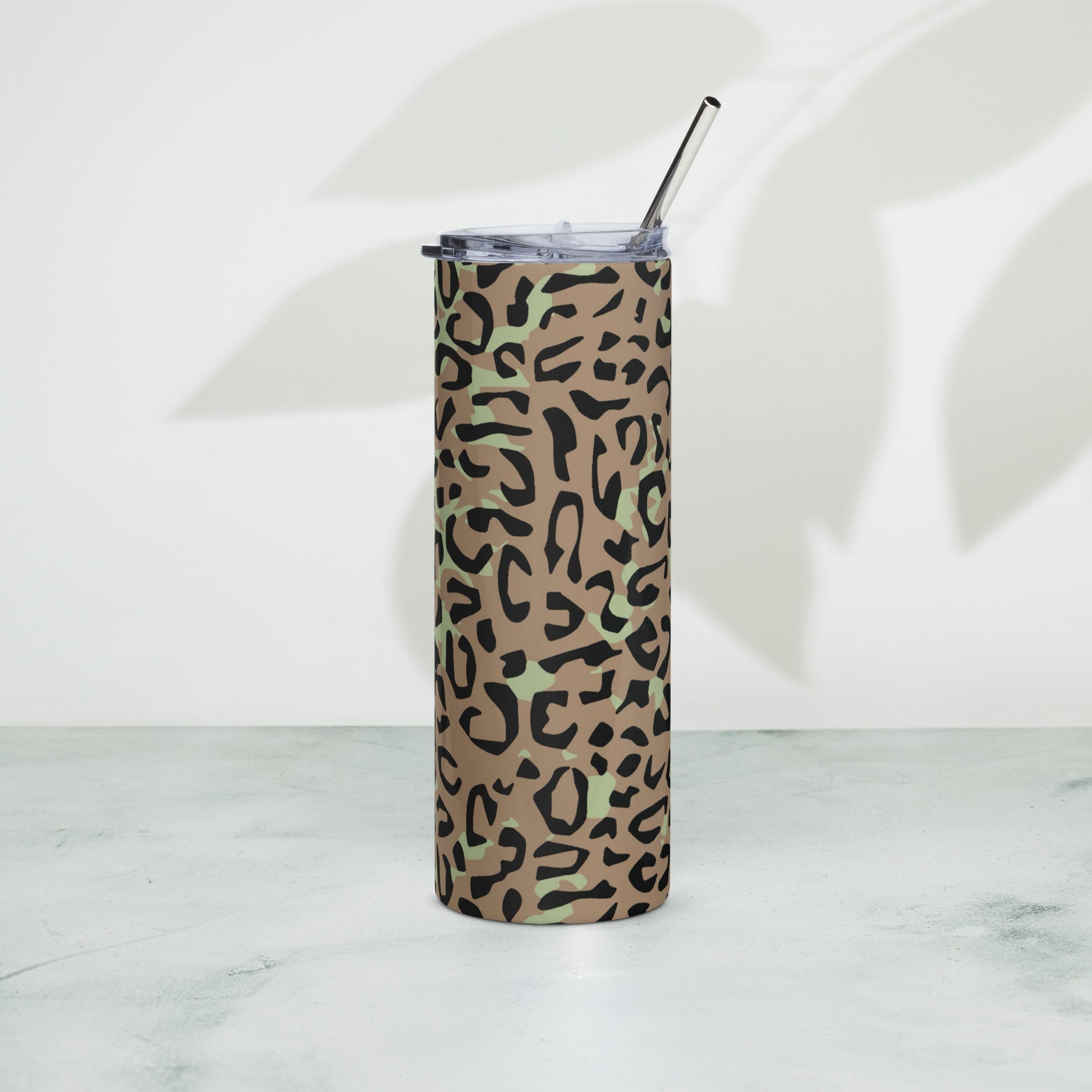 Congo (Zaire) Leopard Spot CAMO Stainless Steel Tumbler