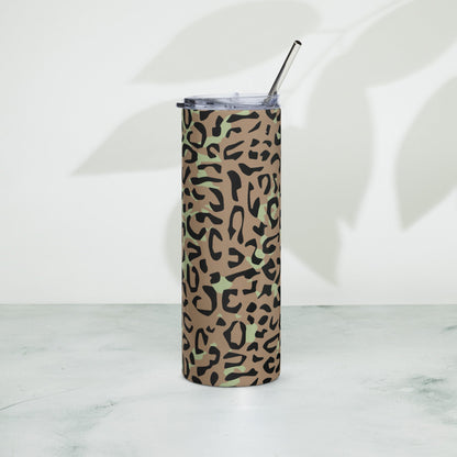 Congo (Zaire) Leopard Spot CAMO Stainless Steel Tumbler