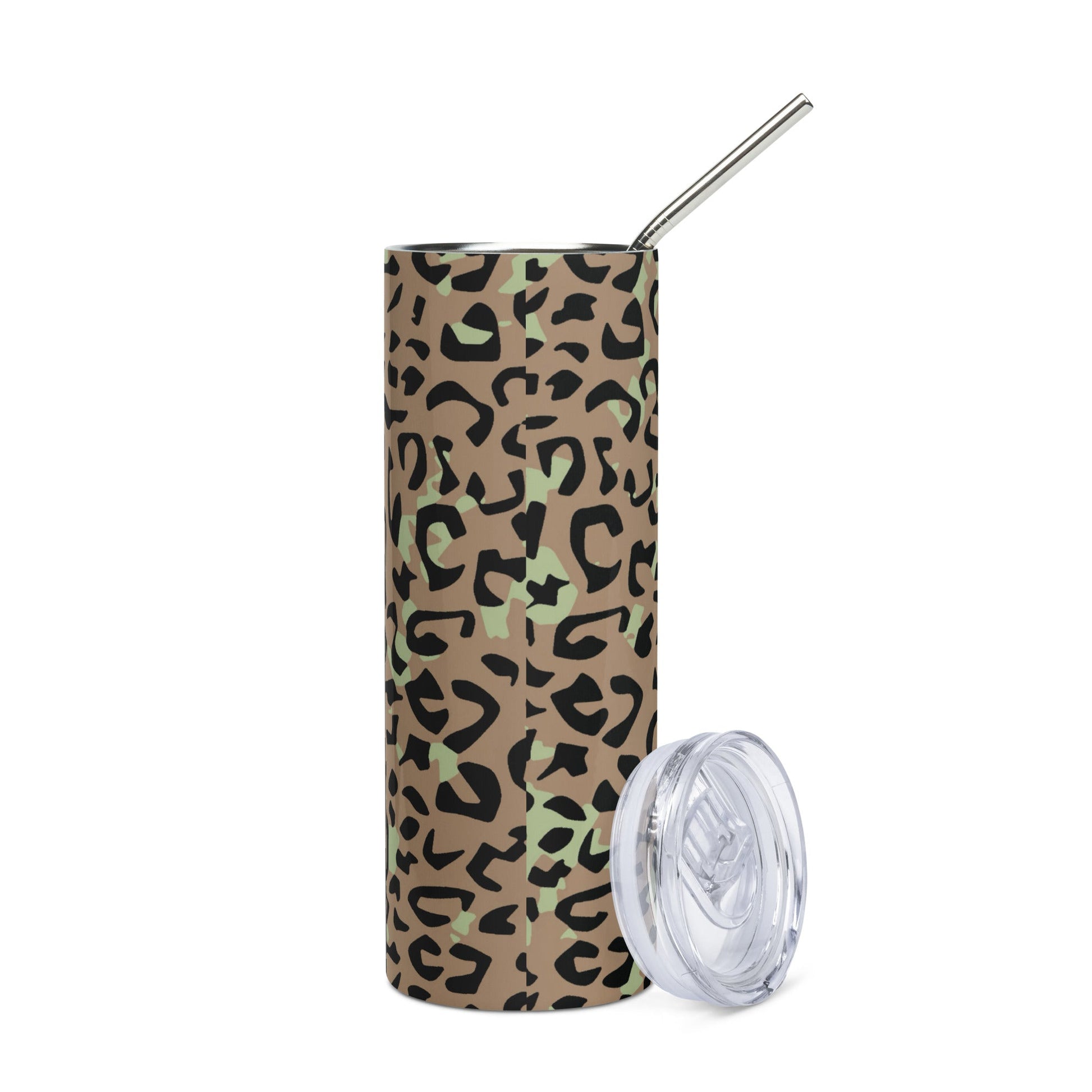 Congo (Zaire) Leopard Spot CAMO Stainless Steel Tumbler