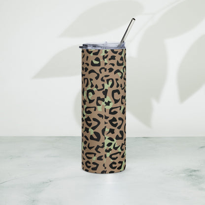 Congo (Zaire) Leopard Spot CAMO Stainless Steel Tumbler