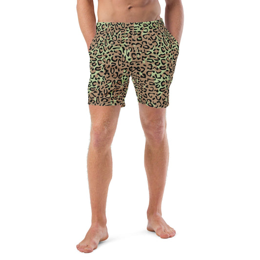 Congo (Zaire) Leopard Spot CAMO Swim Trunks - 2XS - Mens