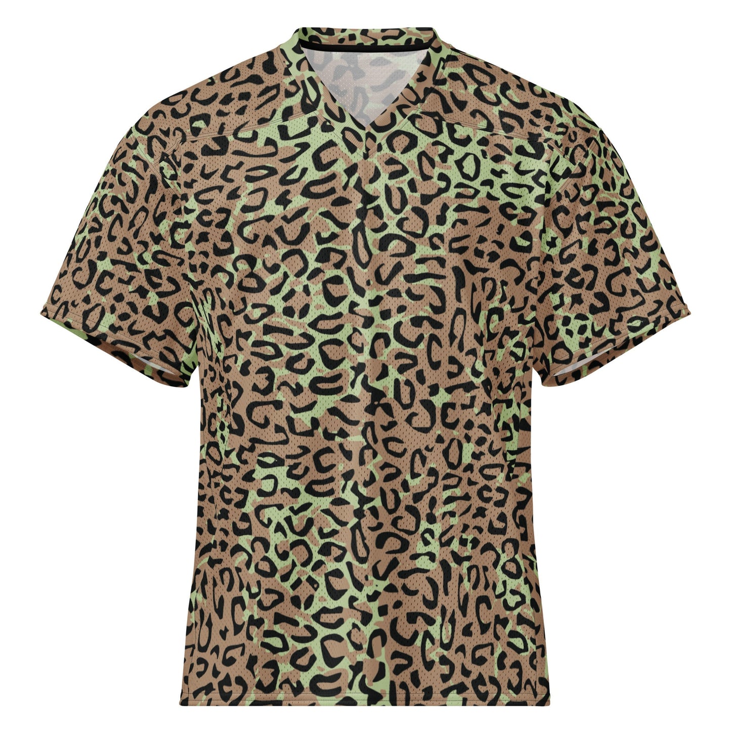Congo (Zaire) Leopard Spot CAMO Unisex American Football Jersey - 2XS