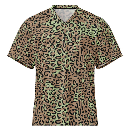 Congo (Zaire) Leopard Spot CAMO Unisex American Football Jersey - 2XS