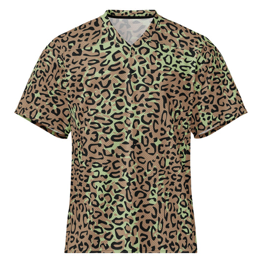 Congo (Zaire) Leopard Spot CAMO Unisex American Football Jersey - 2XS