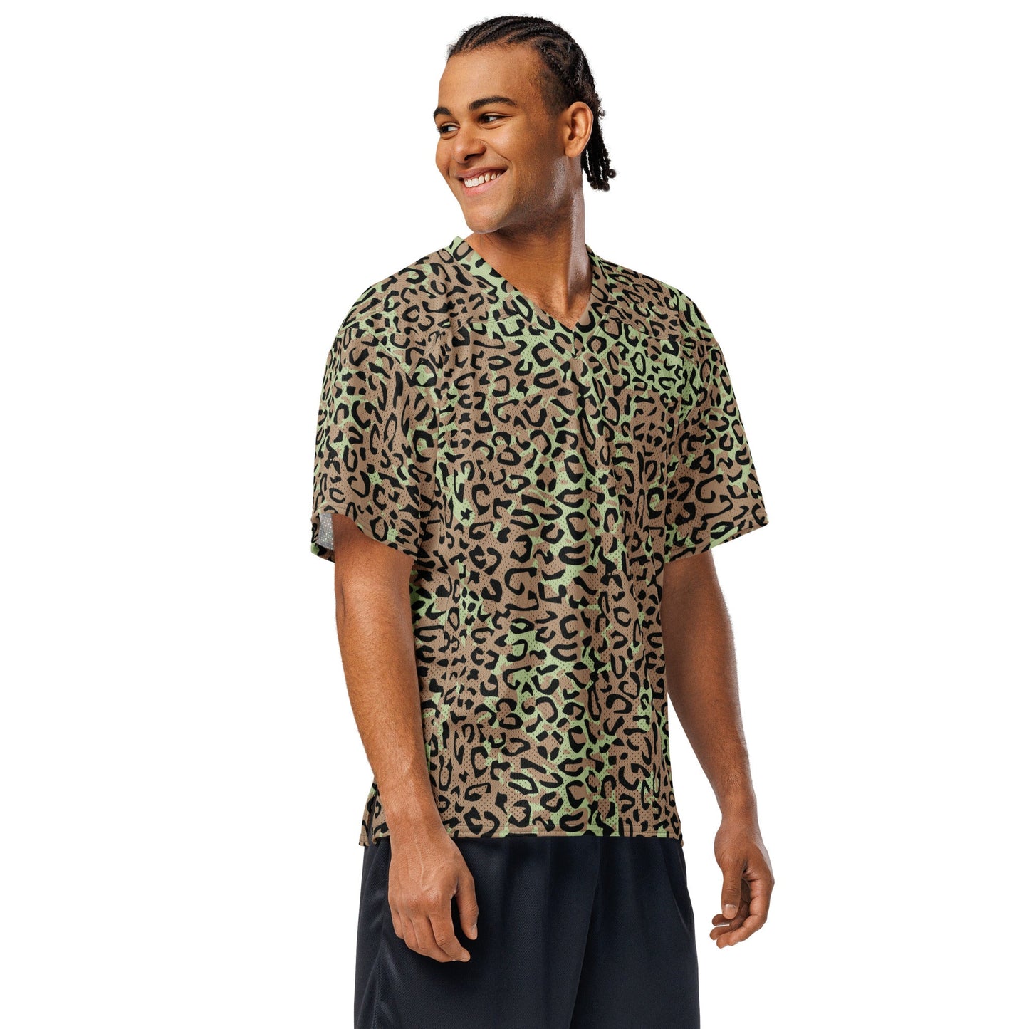 Congo (Zaire) Leopard Spot CAMO Unisex American Football Jersey
