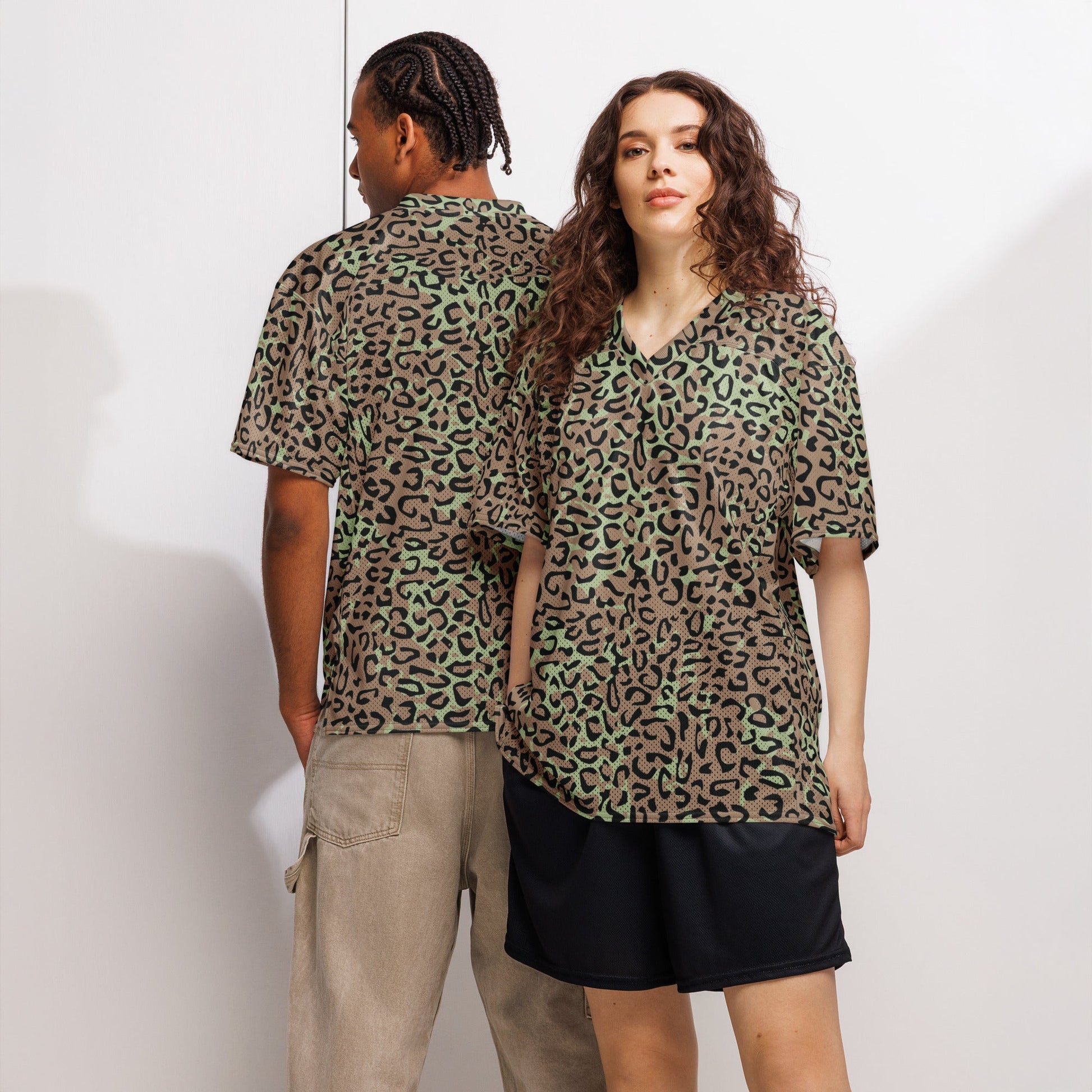 Congo (Zaire) Leopard Spot CAMO Unisex American Football Jersey