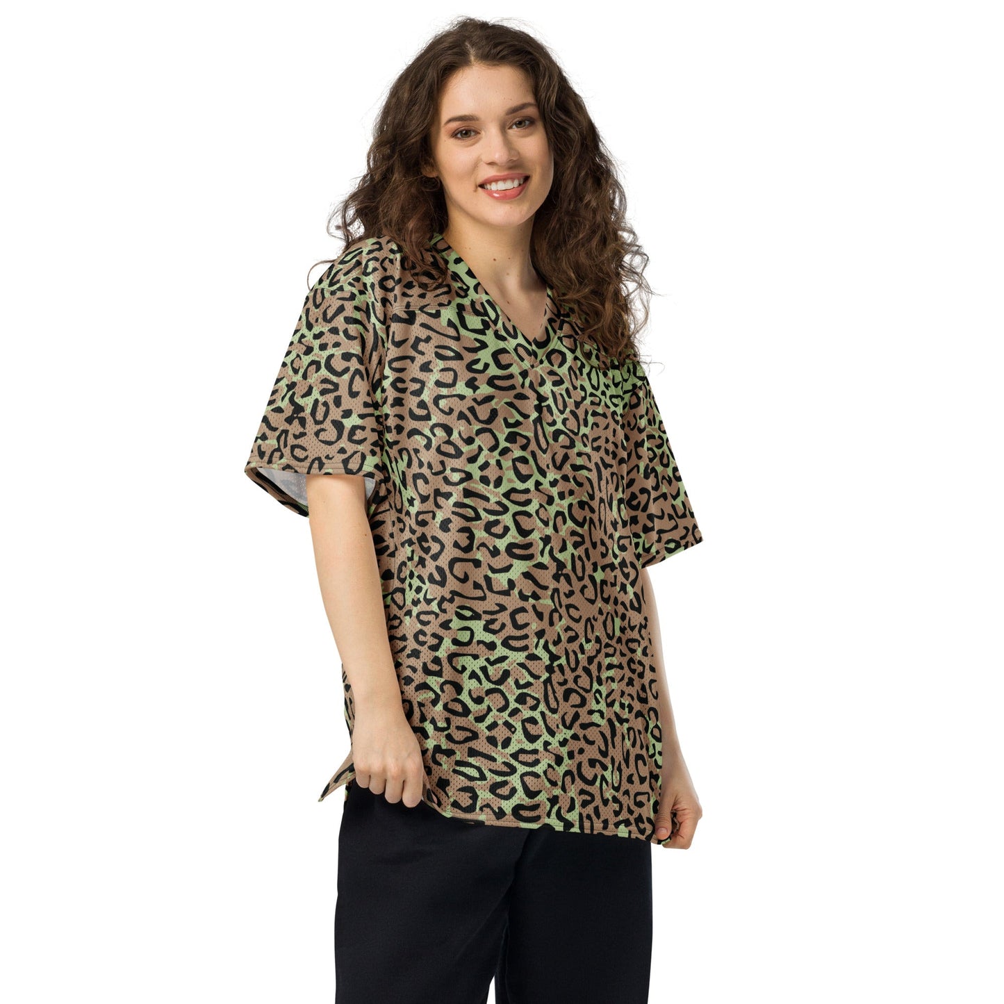 Congo (Zaire) Leopard Spot CAMO Unisex American Football Jersey