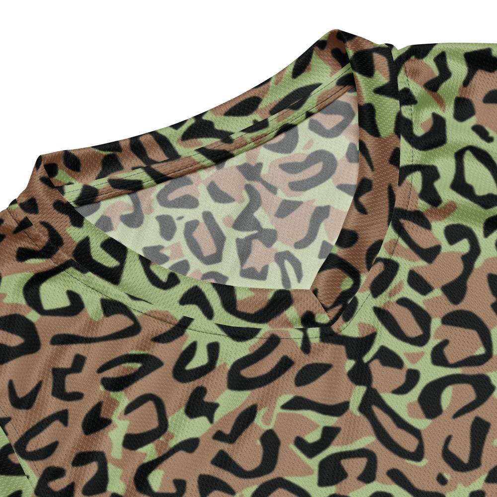 Congo (Zaire) Leopard Spot CAMO unisex basketball jersey