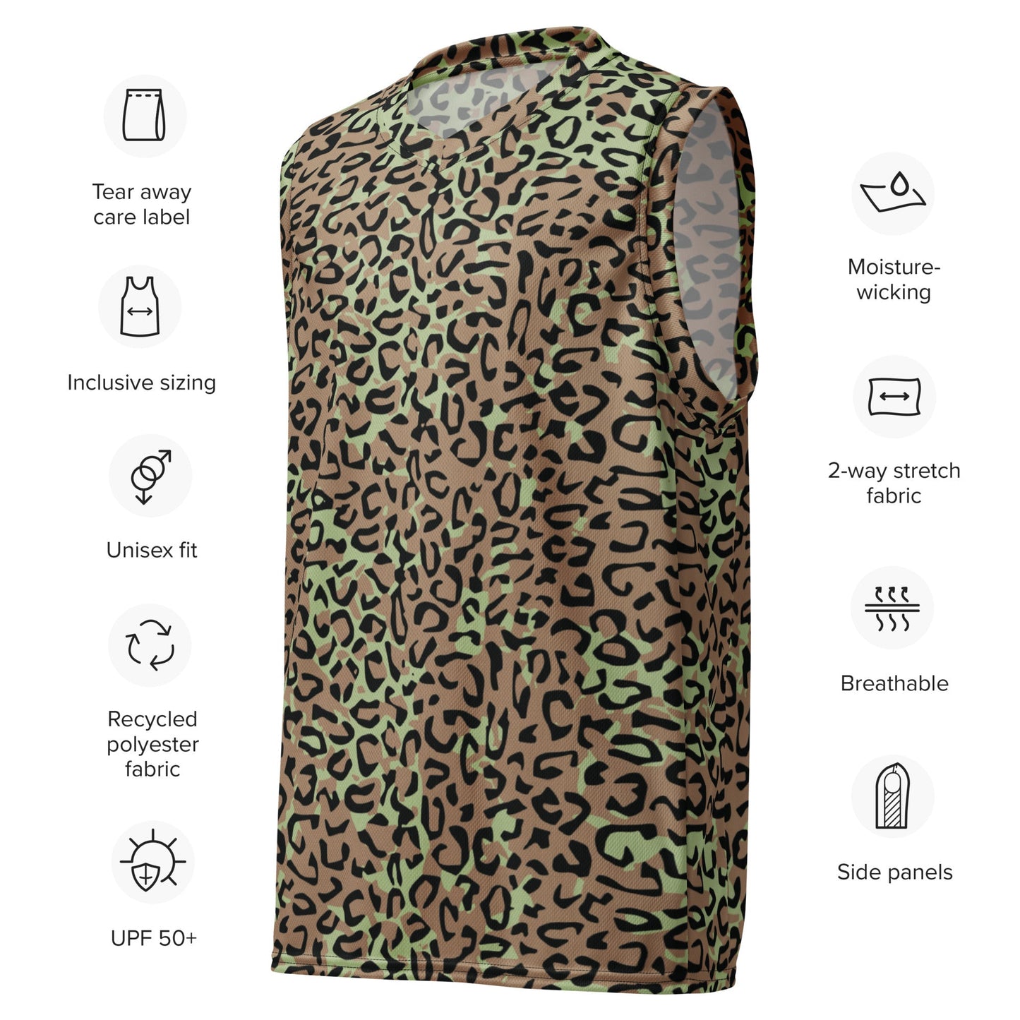 Congo (Zaire) Leopard Spot CAMO unisex basketball jersey - Basketball Jerseys