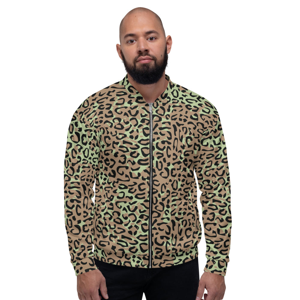 Congo (Zaire) Leopard Spot CAMO Unisex Bomber Jacket