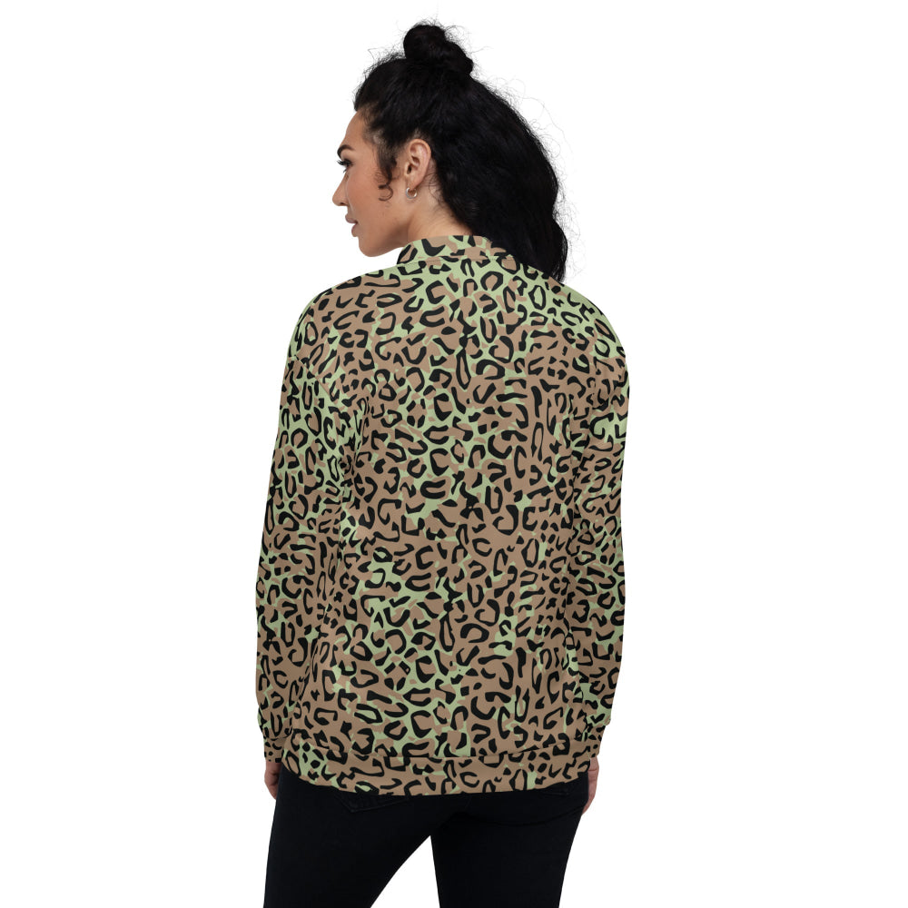 Congo (Zaire) Leopard Spot CAMO Unisex Bomber Jacket