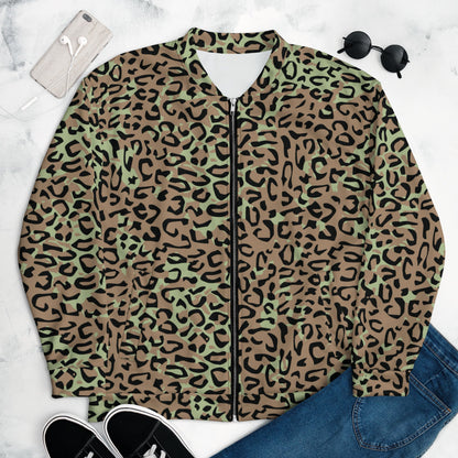 Congo (Zaire) Leopard Spot CAMO Unisex Bomber Jacket