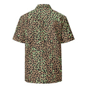 Leopard Spot Zaire CAMO Unisex Short-Sleeve Button Shirt - Button-Up